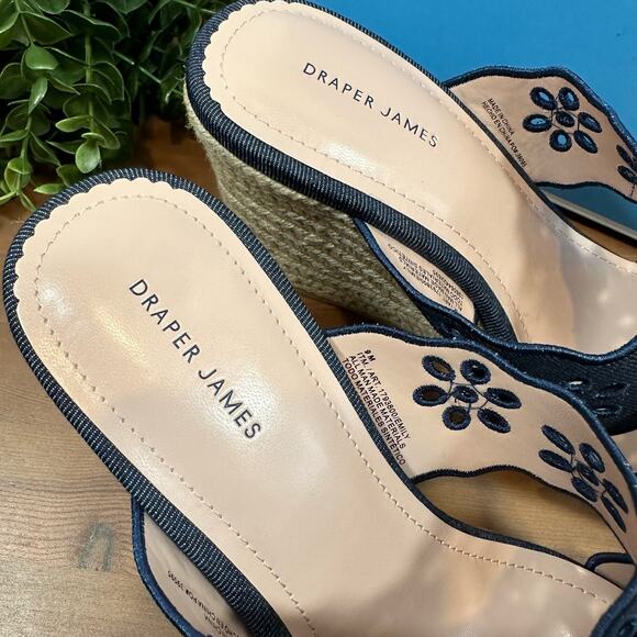Draper James Emily Wedge Sandals Size 10 - Picture 5 of 6